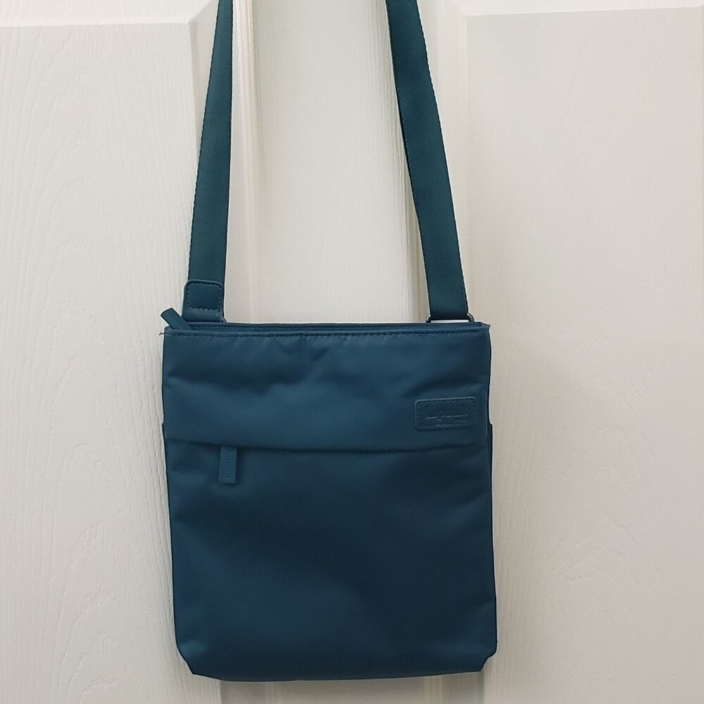Lipault Paris, NWOT, teal crossbody shoulder purse, bag, Teal